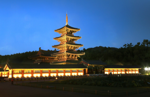 충남 겨울감성 충만 명소, 부여 '백제문화단지 야경' 선정